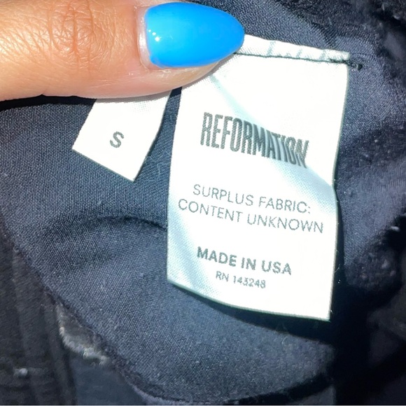 Reformation | Black Overall Jumpsuit Size: Small - Picture 3 of 5